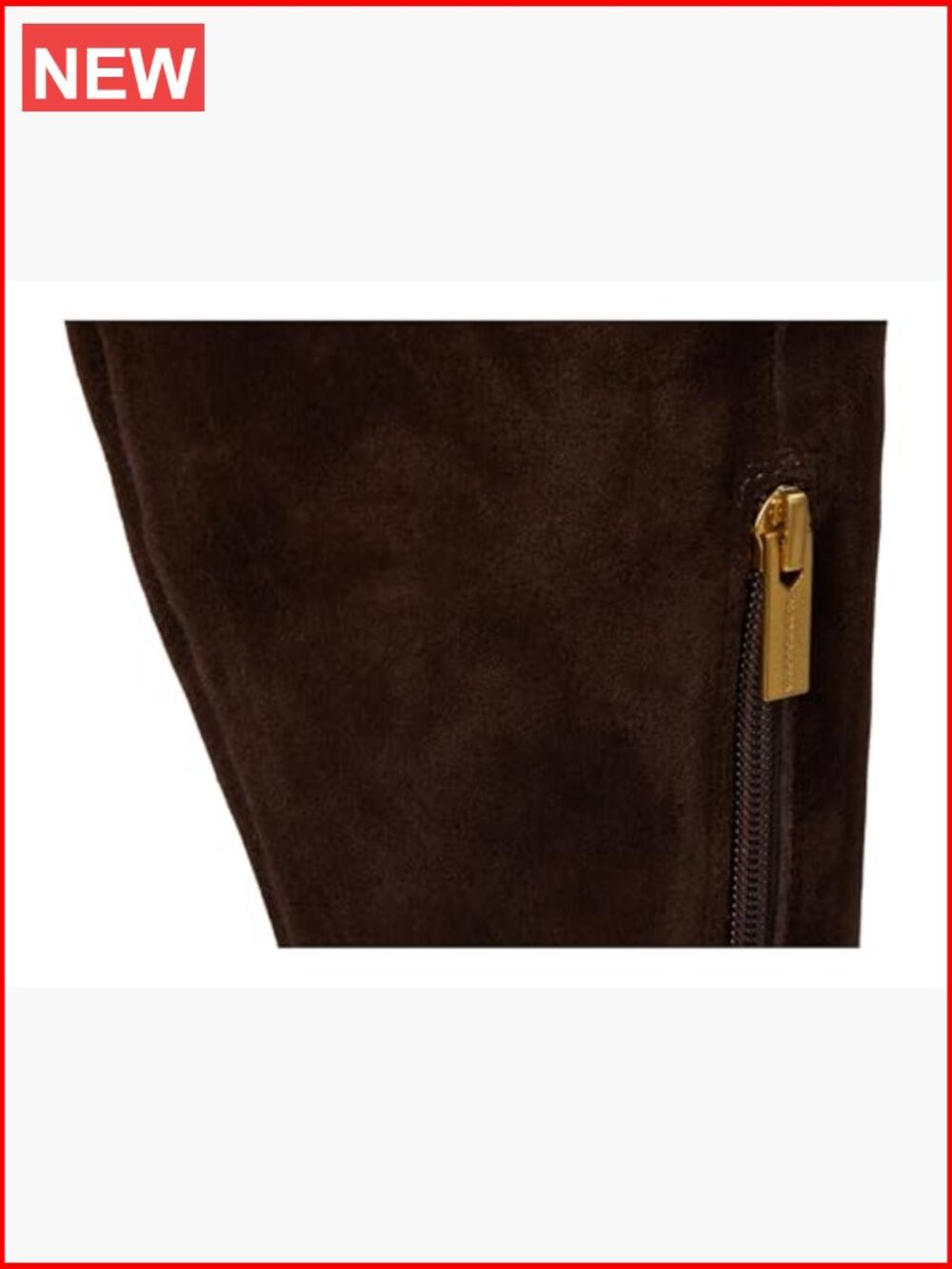 Wide Calf Stacked Heel Knee High Boot with Square Toe - Picture 6 of 7